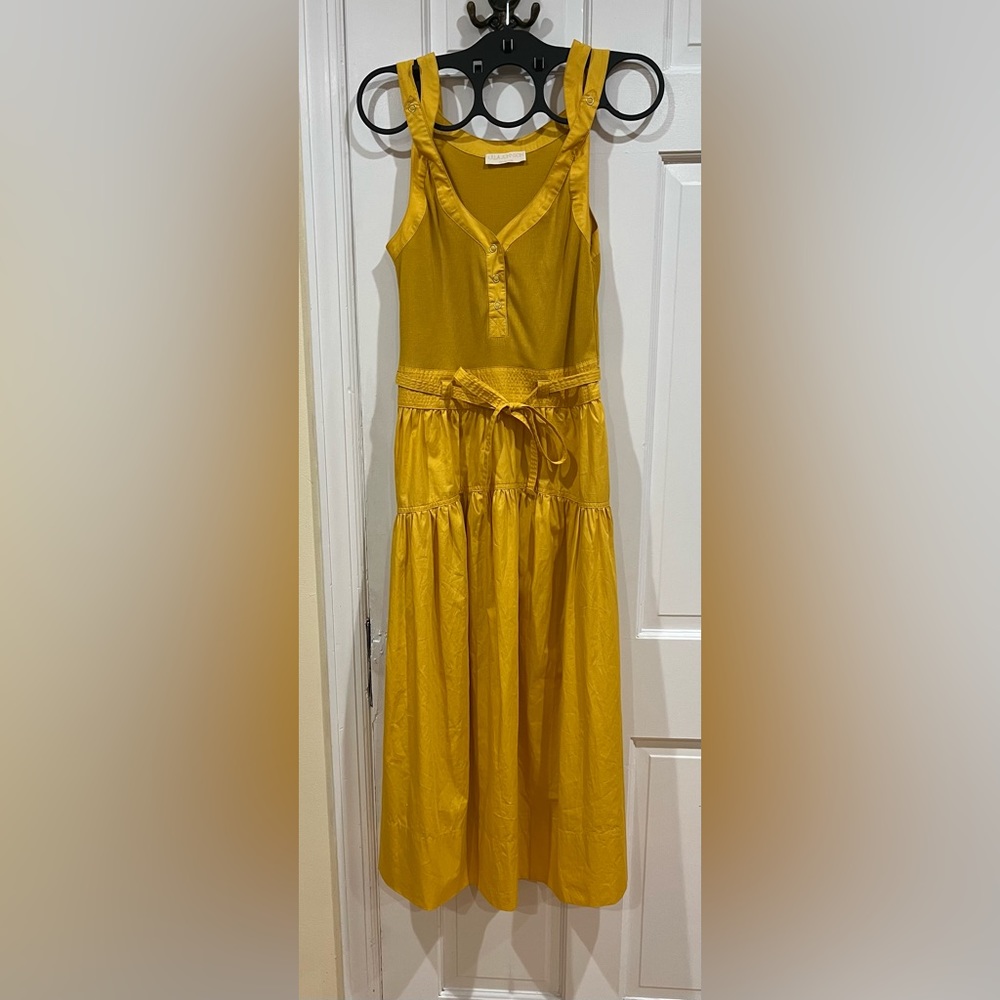 Summer gold sundress, sleeveless never worn